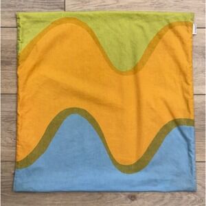 Vintage 60's MCM Marimekko Lokki‎ Pattern Throw Accent Pillow Cover Rare READ